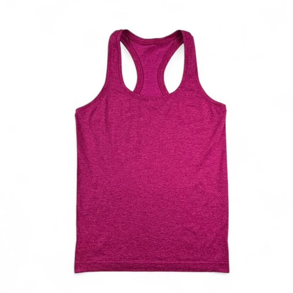 Lululemon Pink Heathered Racerback Workout Tank Top Women’s Size 6 Athletic